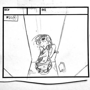 Ed Edd n Eddy "This Won't Hurt An Ed" KEVIN storyboard Drawing - Raven Molisee